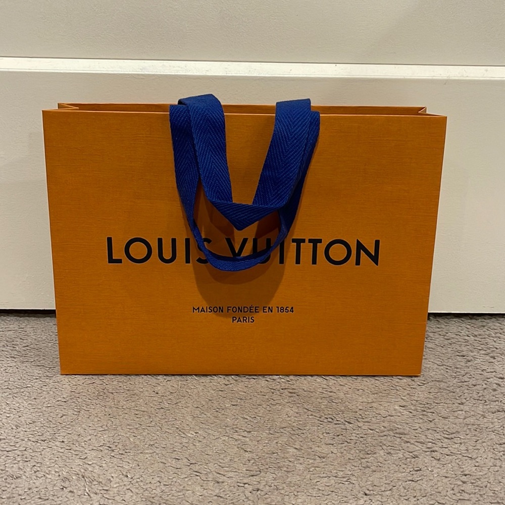 Louis Vuitton Shopping Bag - Small - Orange/Blue
